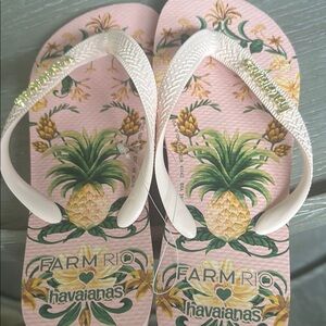 Havaianas Farm Rio Pineapple Print Sandals